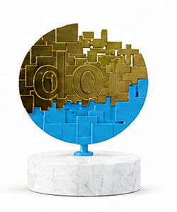 DOTCOMM AWARDS DOTCOMM GOLD trophy