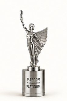 MARCOM AWARDS MARCOM PLATINUM trophy